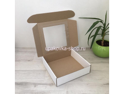 Коробка с окном 220*220*60 мм БЕЛЫЙ