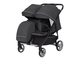 Коляска прогулочная для двойни Carrello Connect CRL-5502 Serious Black