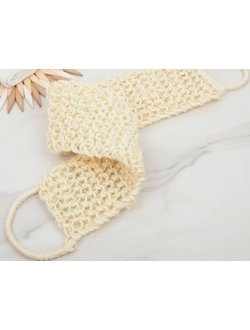 Мочалка-лента натуральная 58*10см, сизаль