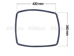 Уплотнение дверки духовки Gorenje 105136, 105137, О-образное, 420x340mm