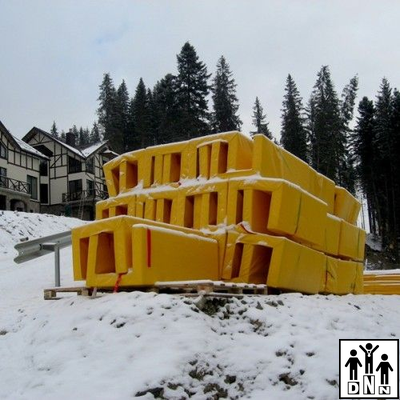 Мат П-образный (наружные размеры 2*0,4*0,5*0,4м, внутренние размеры 2*0,3*0,3*0,3м) для горнолыжных