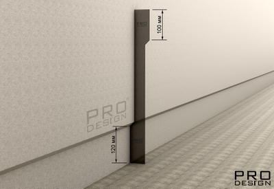 Шаблон для монтажа Скрытого плинтуса, сталь 2*50*500 мм