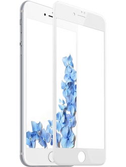 Защитное стекло Perfeo 2.5D для iPhone 7/8 (белая рамка)