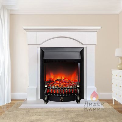Электрокамин Женева WT с очагом Fobos