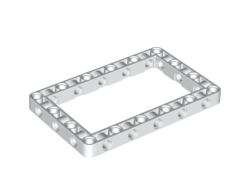Technic, Liftarm, Modified Frame Thick 7 x 11 Open Center, White (39794 / 6247435)