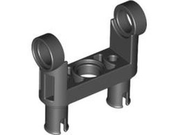 Technic, Pin Connector Toggle Joint Smooth Double with 2 Pins, Black (48496 / 4236640 / 4238840 / 4849626 / 6328175)