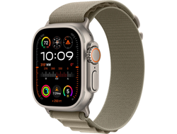 Apple Watch Ultra 2 (2024) Natural Titanium Case Alpine Loop Olive M