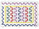 907001-10 Набор ПОЛИДРОН Узорная шнуровка №1 (Набор белых панелей для создания композиций)