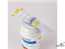 Тест-полоски 6в1 экспресс (25шт) НИЛПА (pH, GH, KH, NO2-, NO3-, Cl2)