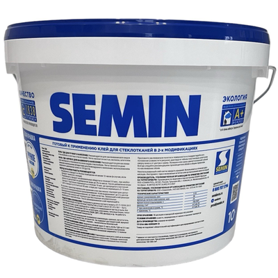 Клей для стеклообоев, стеклохолста, стеклоткани COLLE TOILE DE VERRE AIRLESS (синяя крышка) 10кг