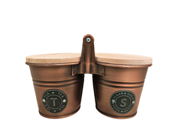 Медная емкость для сыпучих "Винтаж" Турция арт.345