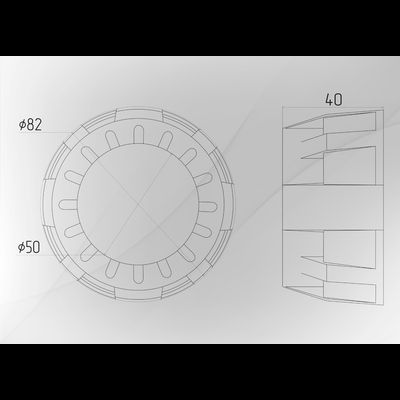 Бленда (маска) для линз №17 1.8 дюйма (круглая), 1шт