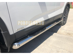 Пороги труба с проступью d76 Kia Sorento (2013-2020)