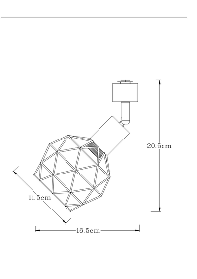 Трековый светильник SOSPIRO  A 6141 PL-1BK
