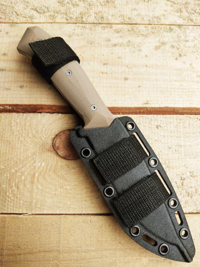 нож Егерь сталь AUS10, рукоять G10, цвет тан