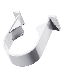 Хомут трубы, пластиковый БЕЛЫЙ