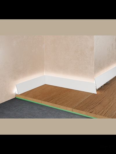 Плинтус Pro Design Corner 570 Белый муар