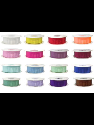 Лента атлас, ширина 2,5 см, МИКС, метр