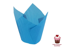 Форма для выпечки Тюльпан Синий, 12 шт