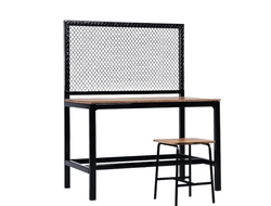 Стол и табурет 1/6 (деревянные) - КОЛЛЕКЦИОННАЯ ДИОРАМА 1/6 Agent Tactical Desk and Chair (M2419) - MMMTOYS