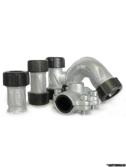 Зажимная муфта Гебо Gebo 1/2" 3/4" 1 1" 1/4" 1 1/2" 2" на стальную трубу