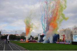 Дневной салют на концерте