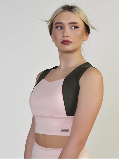 Топ 687-164 Хаки с пудрой