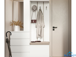 Прихожая "КРОНА" 1260*1980*350(белый)