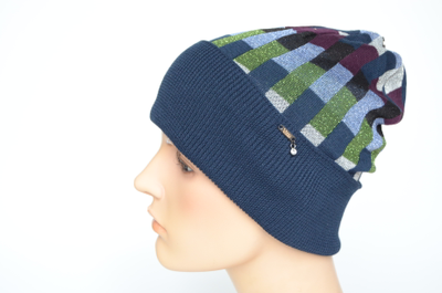Шапка женская Vizio Италия 1210 CRY синяя