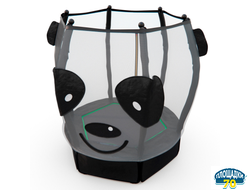 Батут детский DFC ANIMALS PANDA 55" с сеткой