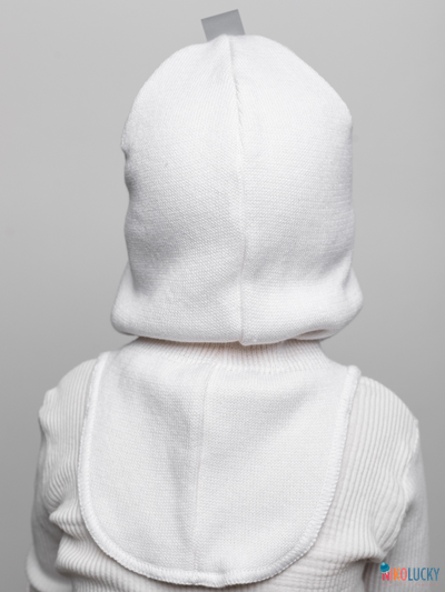 Шапка-шлем 23301-01 х/б подклад, белый 48-50