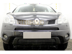Защита радиатора Renault Koleos 2008-2011 black низ PREMIUM