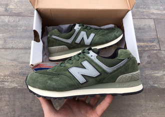 Кроссовки New Balance 574 Green сетка