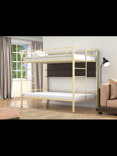 Двухъярусная кровать Валенсия 120 Твист Слоновая кость полка венге фото