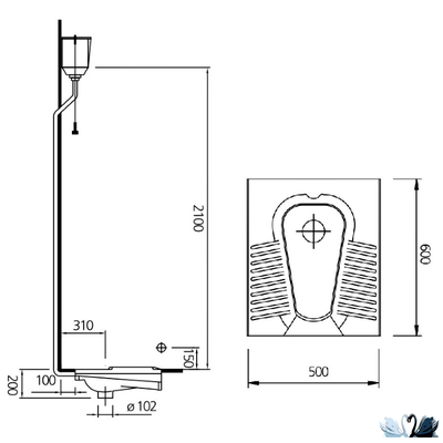 Чаша генуя Kale Optimum 71129374K0 50 х 60 см керамическая из Турции