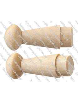 Крючок КМ 13-43 (берёза) 20 шт.