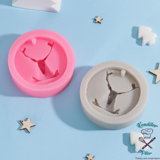 Молд «Олень», 8,5×8,5×2,8 см, цвет МИКС