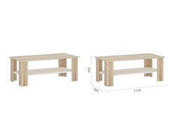 Стол журнальный 115 Дуб Сонома