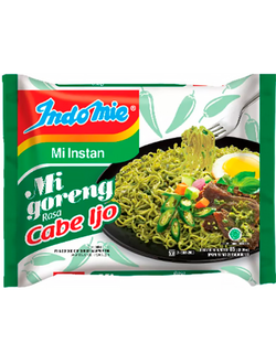 Лапша  INDOMIE с зеленым перцем Чили 85гр (40)