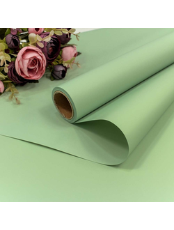 Пленка матовая "Корейская" 58см*10м Светло-зеленый ПР28/36