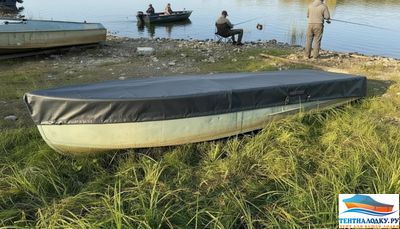 Тент на лодку КАЗАНКА - М без стекла с булями и без.