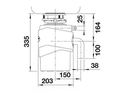 Измельчитель пищевых отходов Blanco FWD Medium