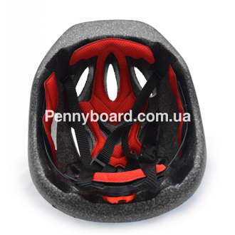 Детский защитный шлем Красный регулируемый объем 50-56 см