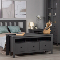 Сага Тумба 3 ящика 1312х622х414 серый