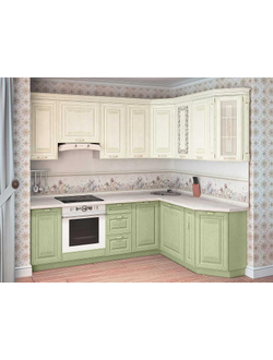 Кухонный гарнитур угловой Оливия ширина 240х170 см