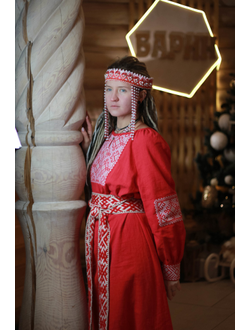 Платье славянское из крапивы "Женское счастье"