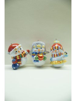 Снеговик в ушанке - Снежная семейка