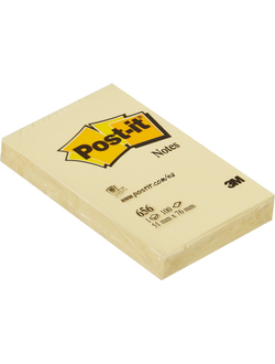 Блок-кубик Post-it 656, 51х76, желтый (100 л)