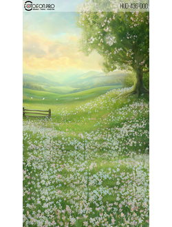 Фотофон виниловый «Весенняя зелень»