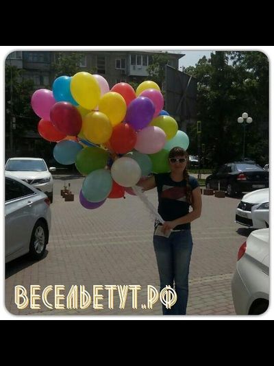 Гелиевые шары 12"/30 см цвета пастельные